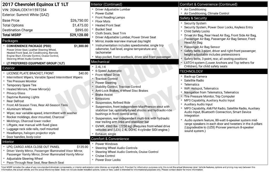 2017 Chevrolet Equinox LT