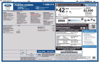 2019 Ford Fusion Hybrid SE