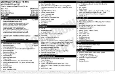 2020 Chevrolet Blazer RS