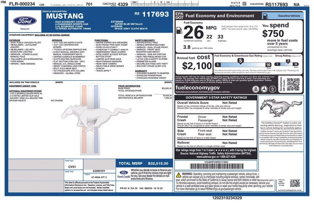 2024 Ford Mustang EcoBoost