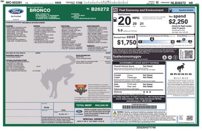 2022 Ford Bronco Base