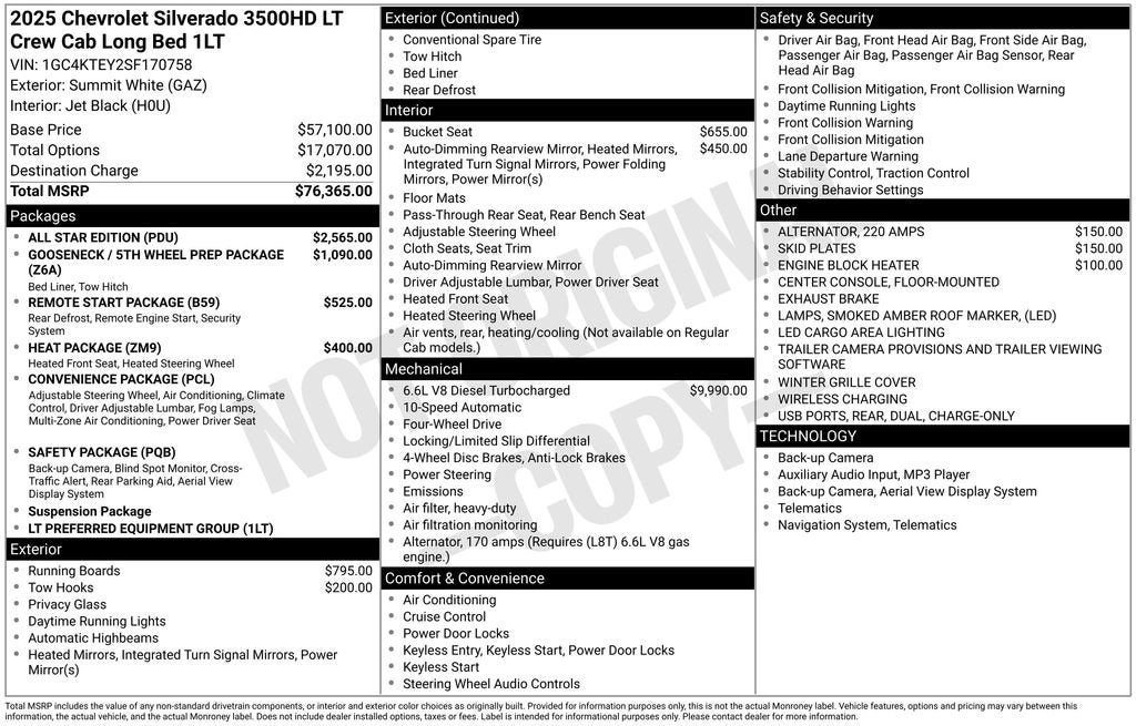 2025 Chevrolet Silverado 3500 HD LT DRW