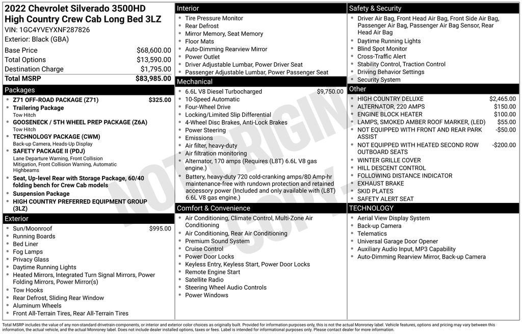 2022 Chevrolet Silverado 3500 HD High Country