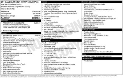 2015 Audi A3 1.8T Premium Plus