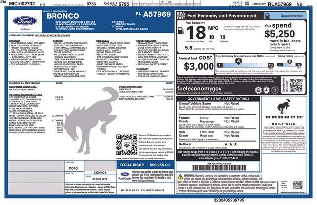 2024 Ford Bronco Black Diamond