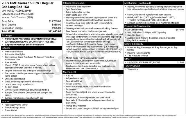 2009 GMC Sierra 1500 Work Truck
