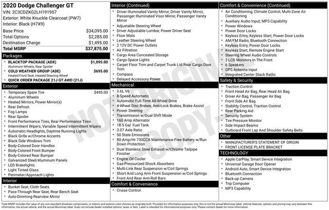 2020 Dodge Challenger GT