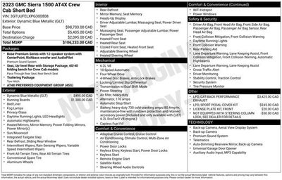 2023 GMC Sierra 1500 AT4X