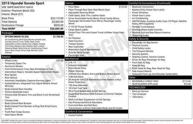 2015 Hyundai Sonata 2.4L Sport