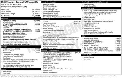 2022 Chevrolet Camaro 3LT