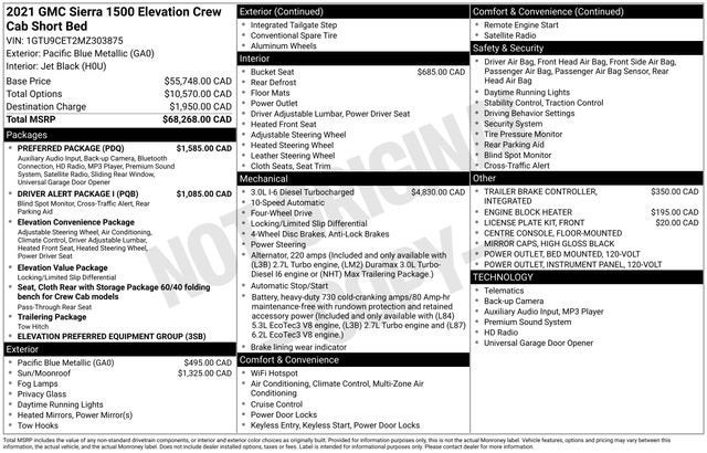 2021 GMC Sierra 1500 Elevation
