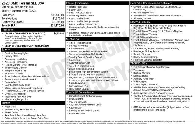 2023 GMC Terrain SLE