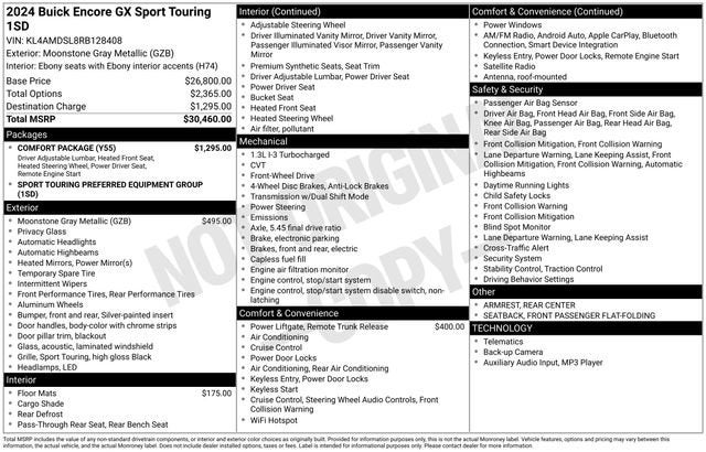 2024 Buick Encore GX Sport Touring