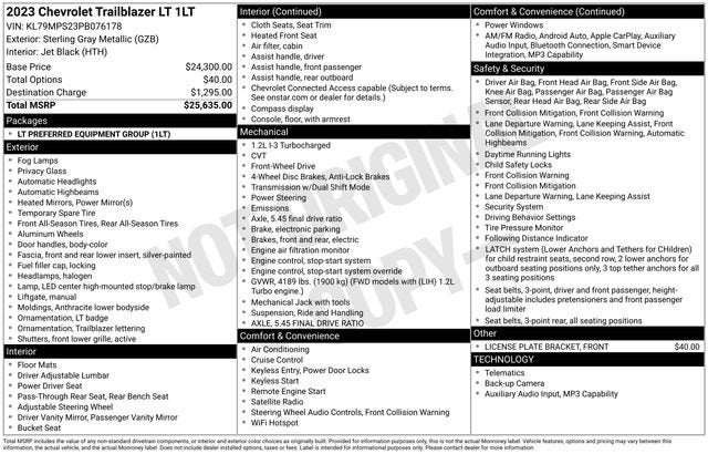 2023 Chevrolet Trailblazer LT